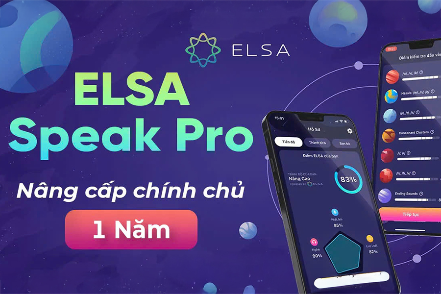 Nâng cấp Elsa Speak chính chủ giá rẻ